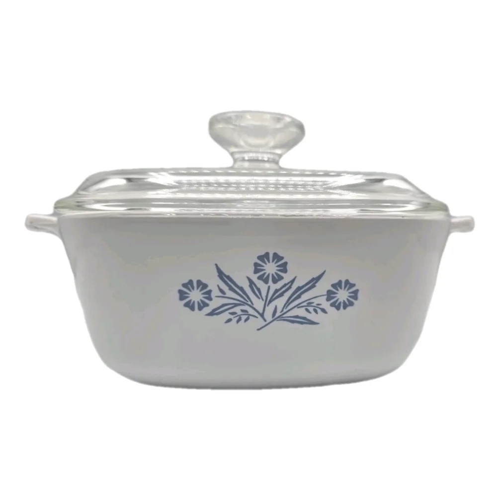 Corning Ware Blue Cornflower Casserole Dish 1 1/2 QT Vintage Antique P-1 1/2-B